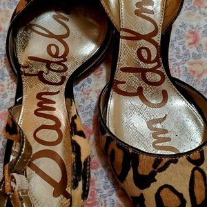 Authentic Sam Edelman calf fur shoes